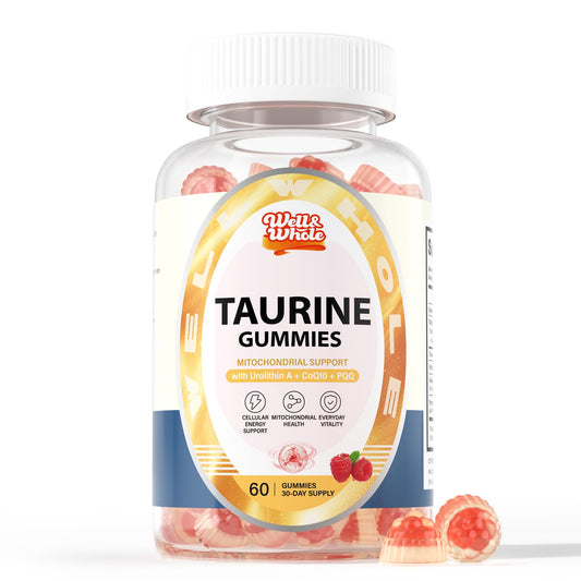 Taurine Gummies with Ubiquinol CoQ10 & PQQ, Sugar Free, 60 Cts