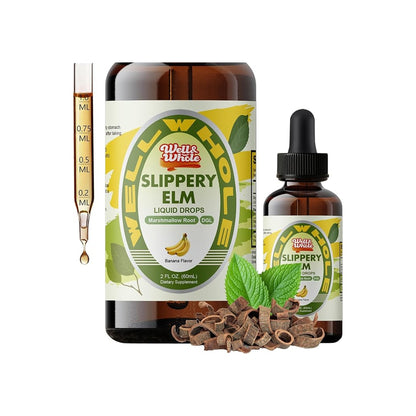 Daily Slippery Elm Liquid Drops for Women | Marshmallow Root & DGL, 2 fl oz